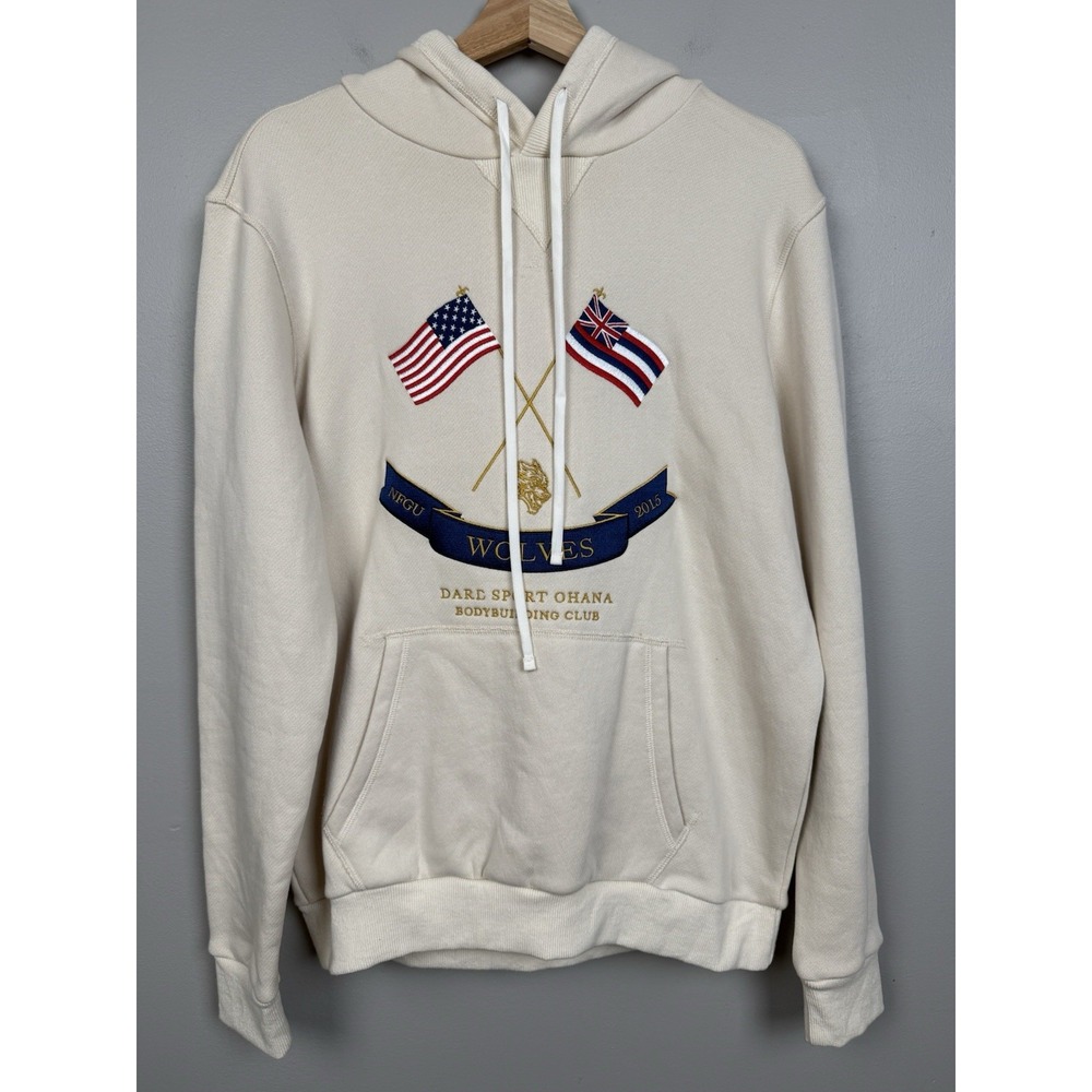 Civil Regime Darc Sport Ohana 2020 Hoodie 204 Wolves Flag Embroidered Pullover M